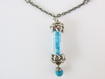 blue apatite vial necklace